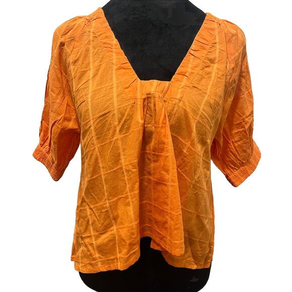 Never A Wallflower game day top in Burnt Orange - size XS